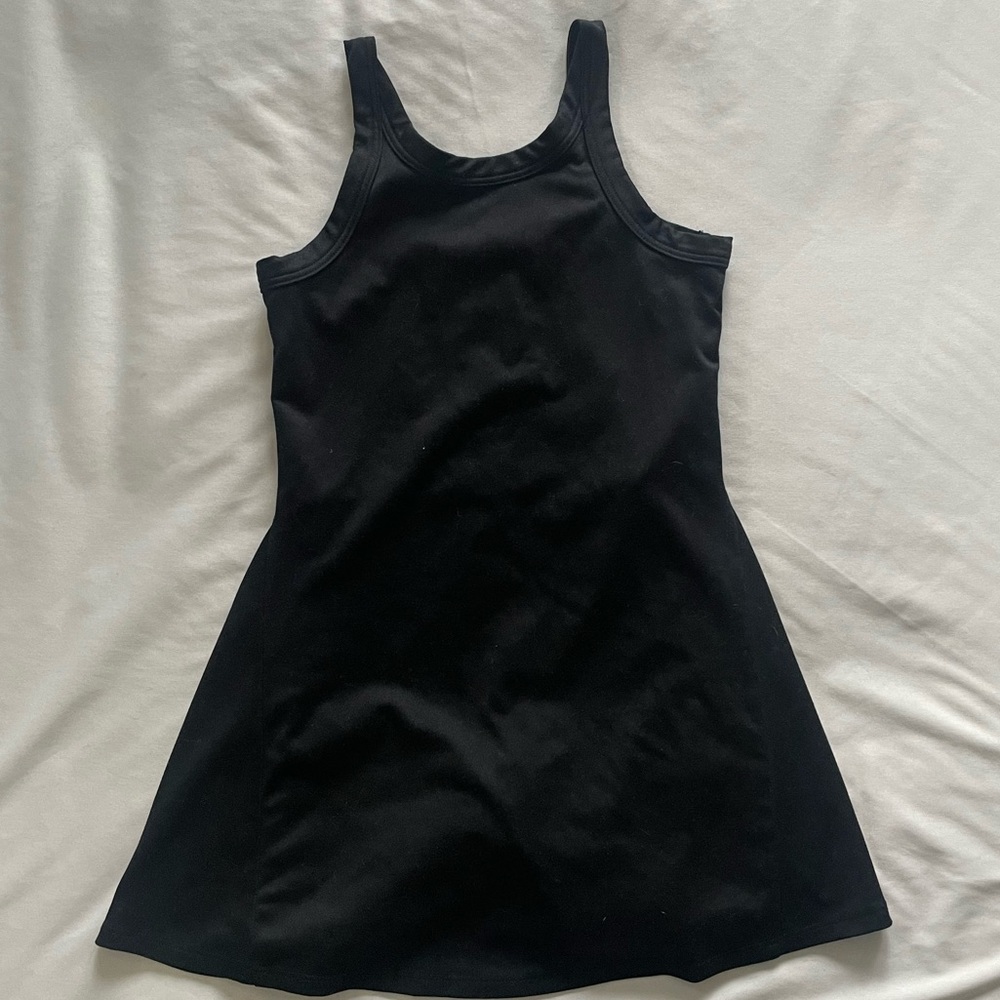 Old Navy Girl’s Black Spandex Athletic Cheer Tennis Tank Dress